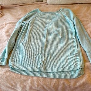Light aqua cotton sweater